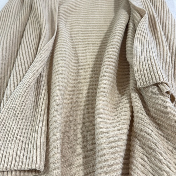 LOFT Beige Drape Open Cardigan New One Size Fits Most - Picture 9 of 9